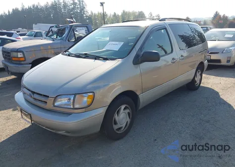 2000 Toyota Sienna Xle z USA, uszkodzony, nr VIN 4T3ZF13C6YU245474